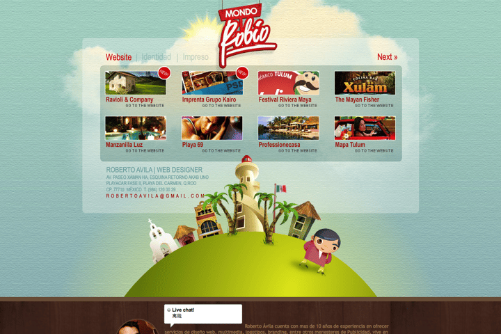 Roberto Avila website preview
